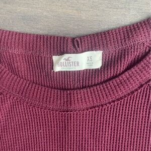 Burgundy Hollister long sleeve